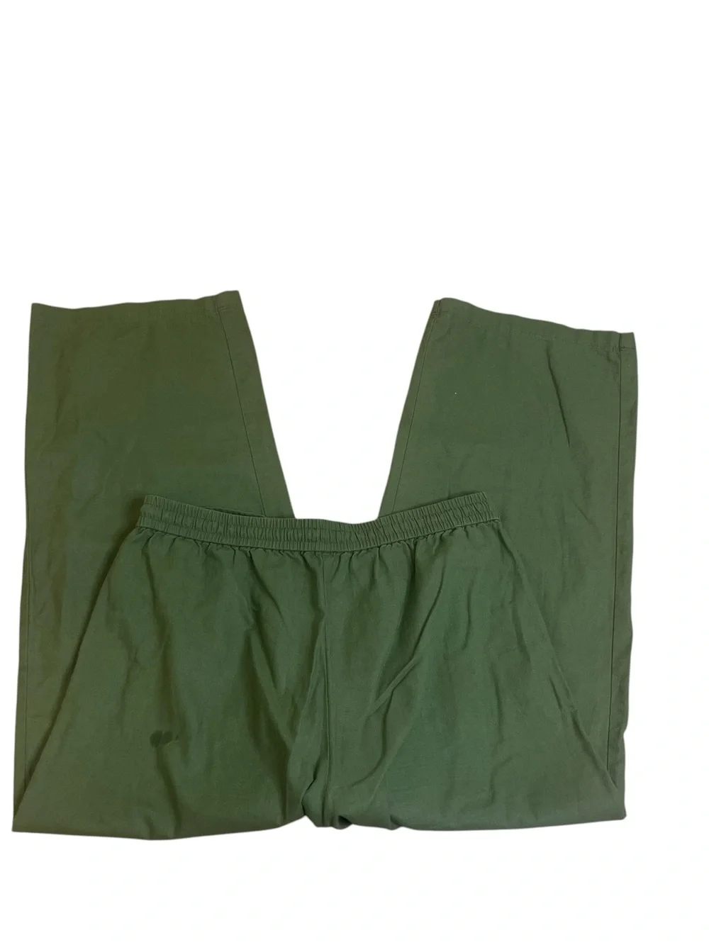 J. Crew Olive Green Wide-Leg Drawstring  Pants Sz 12